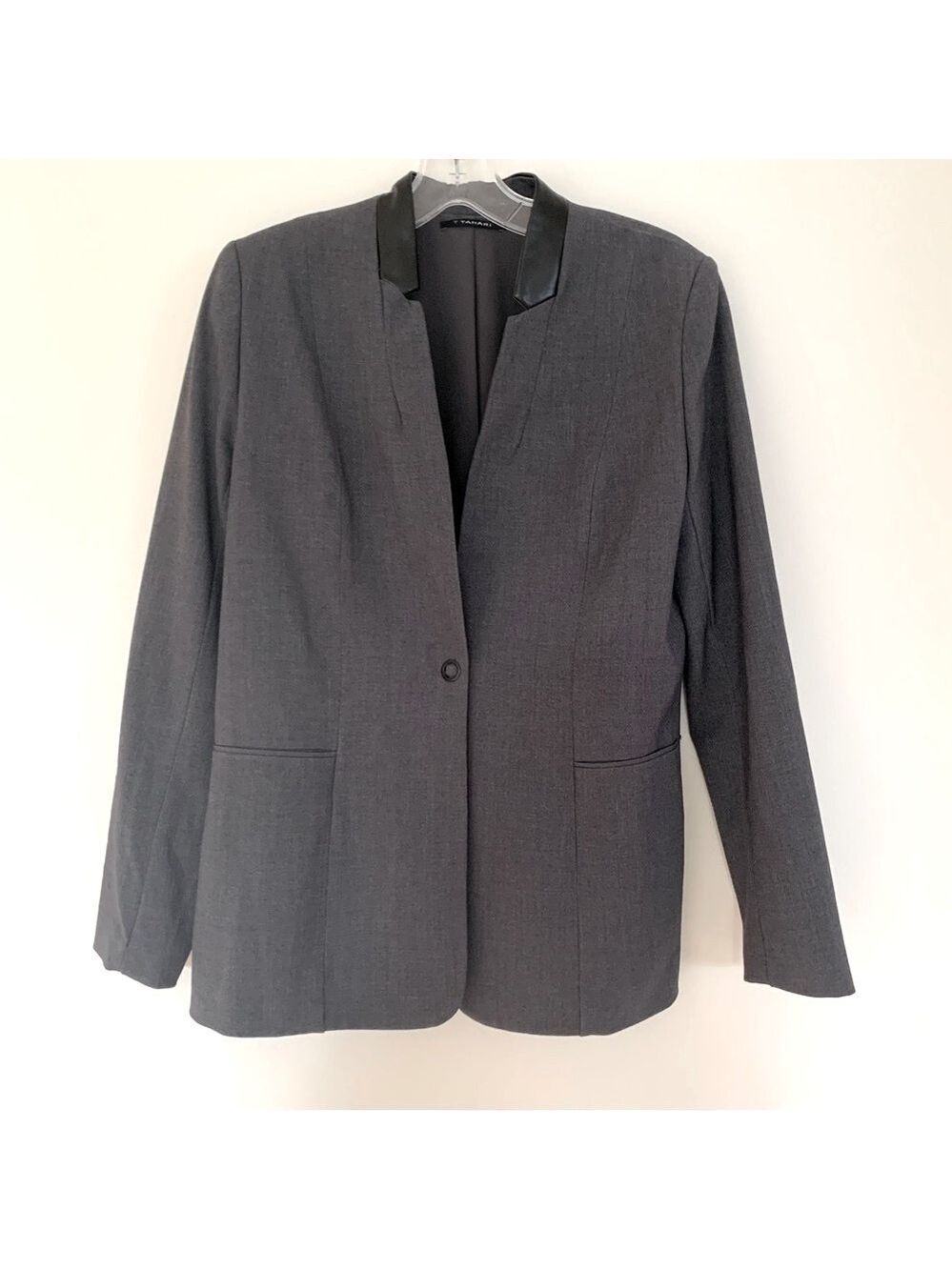 TAHARI dark gray blazer.